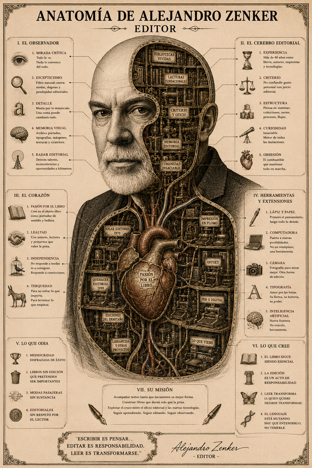 Anatomía de Alejandro Zenker — Editor